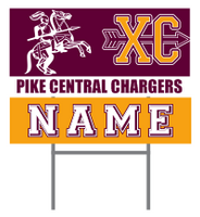 Pike Central Chargers XC yard signs