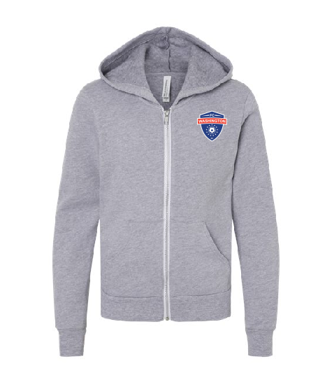 YOUTH BELLA + CANVAS - Youth Sponge Fleece Full-Zip Hoodie